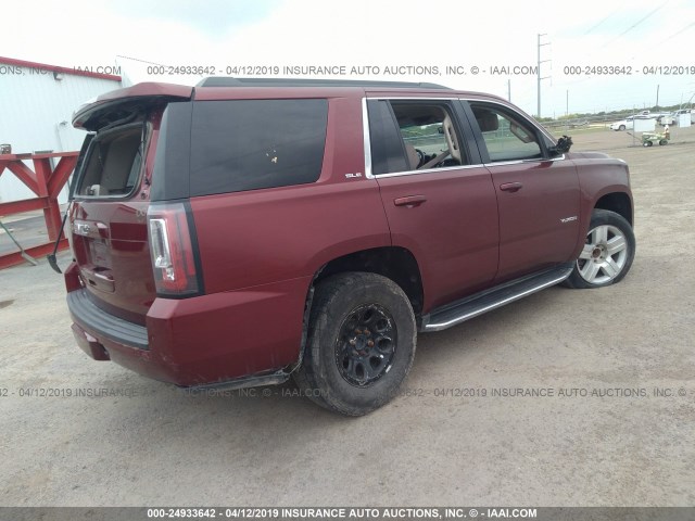 1GKS1AKC7GR415751 - 2016 GMC YUKON SLE MAROON photo 4