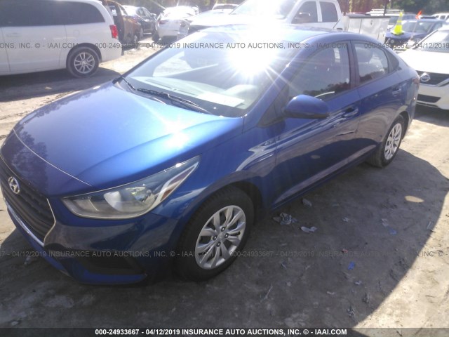 3KPC24A31JE016479 - 2018 HYUNDAI ACCENT SEL BLUE photo 2