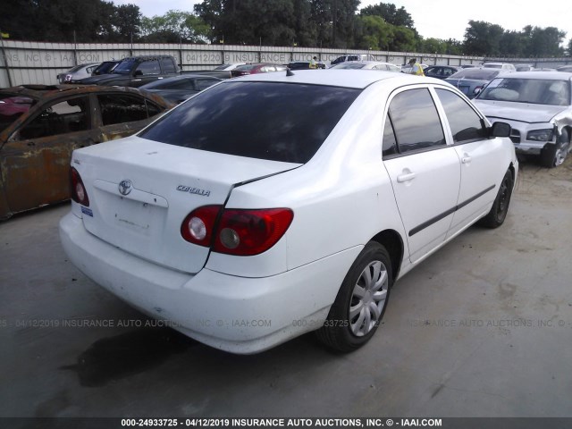 1NXBR32E78Z949019 - 2008 TOYOTA COROLLA CE/LE/S WHITE photo 4