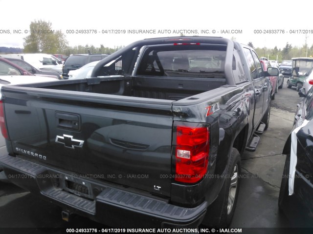 1GCUKRECXJF159075 - 2018 CHEVROLET SILVERADO K1500 LT BLACK photo 4