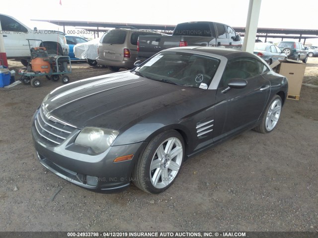 1C3AN69L14X007112 - 2004 CHRYSLER CROSSFIRE LIMITED GRAY photo 2