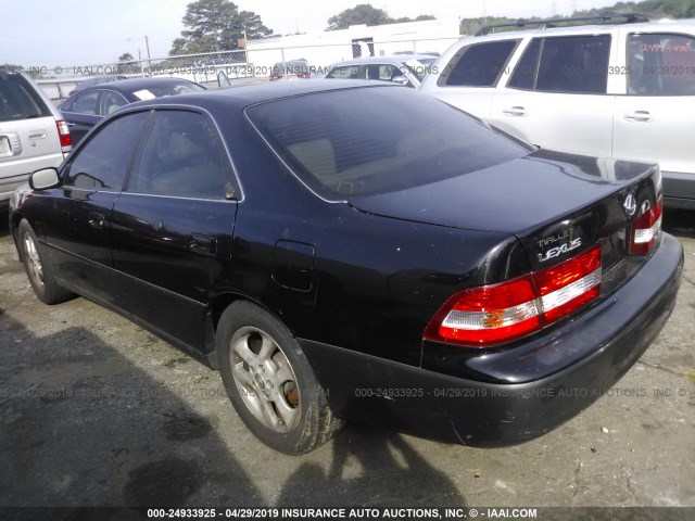 JT8BF28G610328155 - 2001 LEXUS ES 300 BLACK photo 3