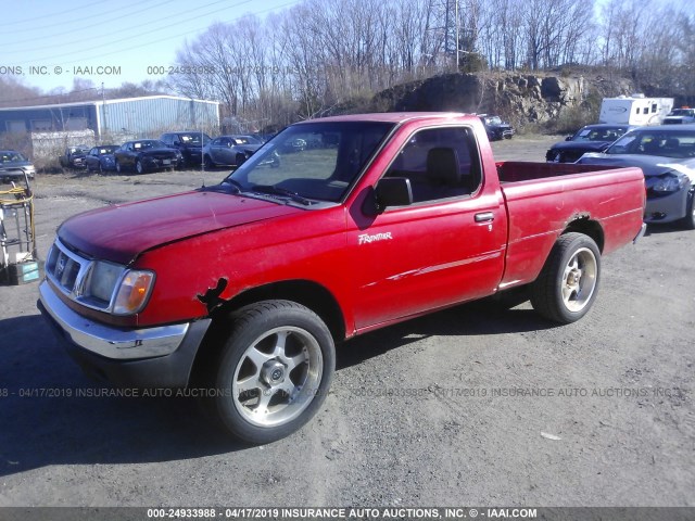 1N6DD21S9WC303901 - 1998 NISSAN FRONTIER XE RED photo 2