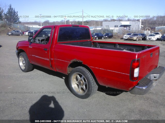 1N6DD21S9WC303901 - 1998 NISSAN FRONTIER XE RED photo 3