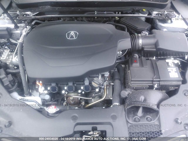 19UUB2F38HA007164 - 2017 ACURA TLX SILVER photo 10