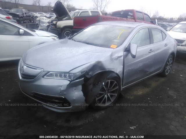 19UUB2F38HA007164 - 2017 ACURA TLX SILVER photo 2