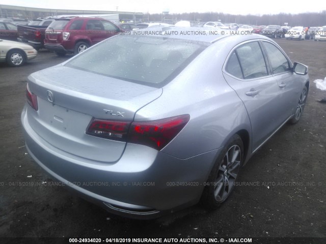 19UUB2F38HA007164 - 2017 ACURA TLX SILVER photo 4