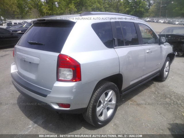 1J4NT1FB9BD162923 - 2011 JEEP COMPASS SPORT SILVER photo 4