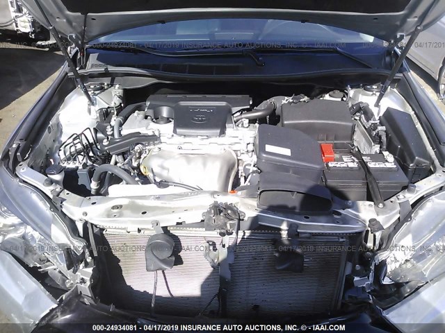 4T1BF1FK7GU139577 - 2016 TOYOTA CAMRY LE/XLE/SE/XSE SILVER photo 10
