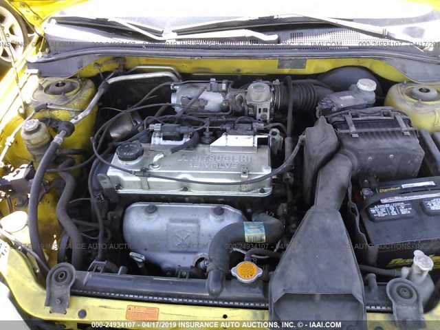 JA3AJ86E62U039883 - 2002 MITSUBISHI LANCER OZ RALLY YELLOW photo 10