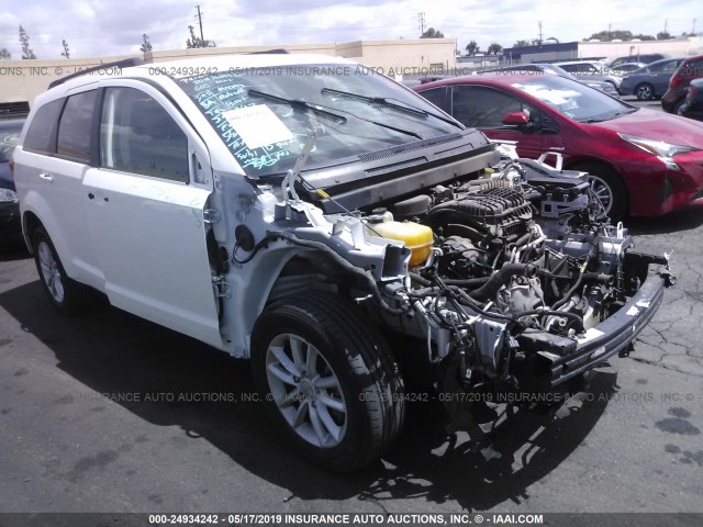 3C4PDDBG8FT700994 - 2015 DODGE JOURNEY SXT WHITE photo 1