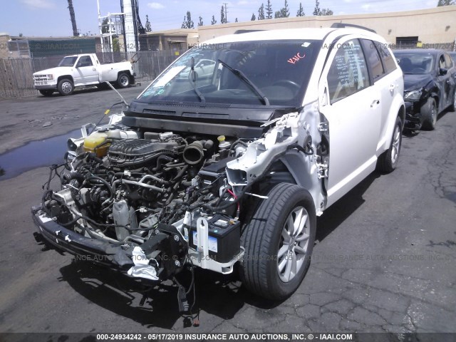 3C4PDDBG8FT700994 - 2015 DODGE JOURNEY SXT WHITE photo 2