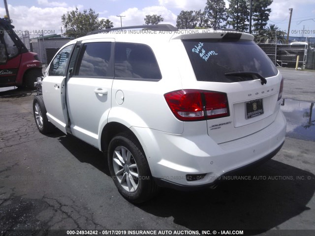 3C4PDDBG8FT700994 - 2015 DODGE JOURNEY SXT WHITE photo 3