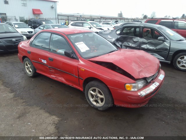 JF1GC4351TH512740 - 1996 SUBARU IMPREZA L RED photo 1