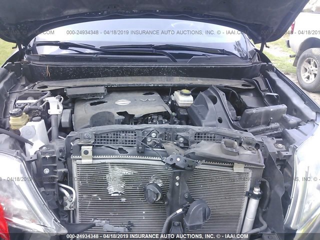 5N1AR2MN0DC671678 - 2013 NISSAN PATHFINDER S/SV/SL/PLATINUM GRAY photo 10