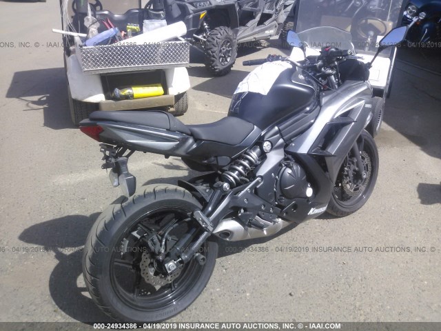 JKAEXEF11EDA17921 - 2014 KAWASAKI EX650 F GRAY photo 4