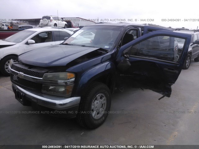 1GCDT136348198059 - 2004 CHEVROLET COLORADO BLUE photo 2