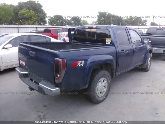 1GCDT136348198059 - 2004 CHEVROLET COLORADO BLUE photo 4