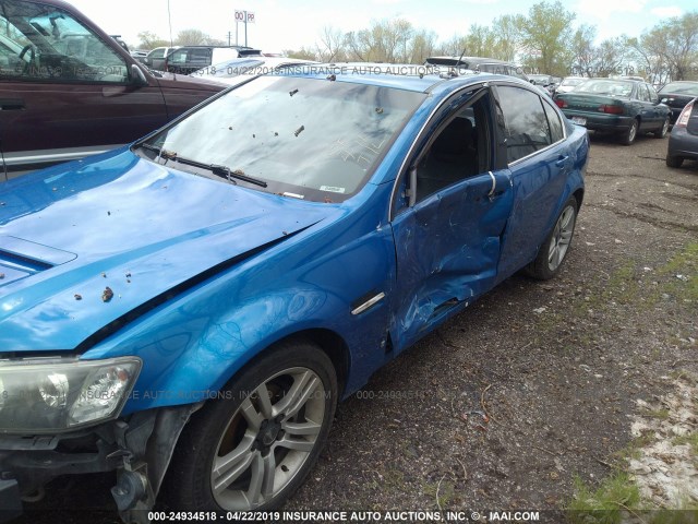 6G2ER57769L162276 - 2009 PONTIAC G8 BLUE photo 2