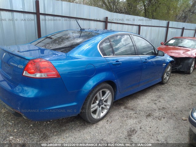 6G2ER57769L162276 - 2009 PONTIAC G8 BLUE photo 4