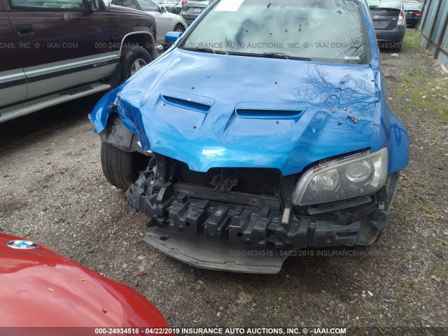 6G2ER57769L162276 - 2009 PONTIAC G8 BLUE photo 6