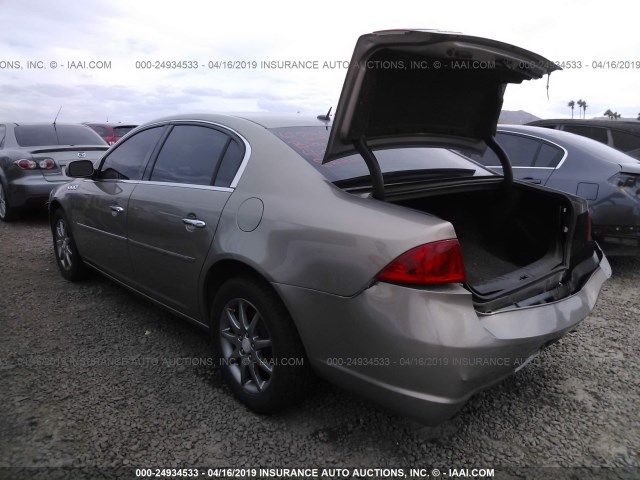 1G4HD57247U155614 - 2007 BUICK LUCERNE CXL BROWN photo 3