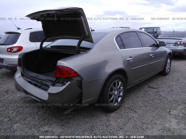 1G4HD57247U155614 - 2007 BUICK LUCERNE CXL BROWN photo 4