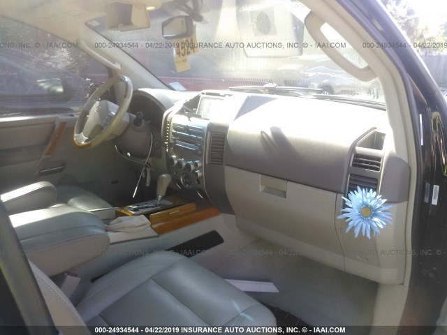 5N3AA08A36N803155 - 2006 INFINITI QX56 BLACK photo 5