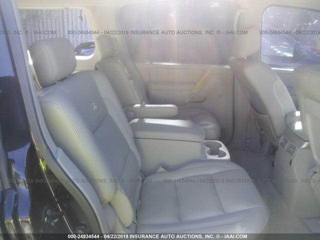 5N3AA08A36N803155 - 2006 INFINITI QX56 BLACK photo 8