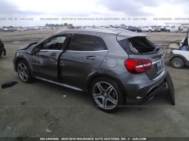 WDCTG4GB8FJ033591 - 2015 MERCEDES-BENZ GLA 250 4MATIC GRAY photo 3