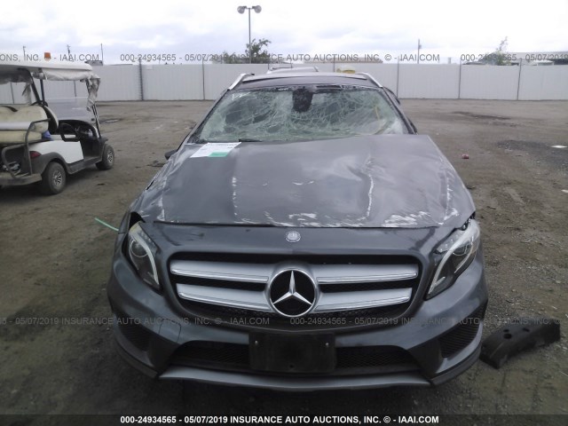 WDCTG4GB8FJ033591 - 2015 MERCEDES-BENZ GLA 250 4MATIC GRAY photo 6