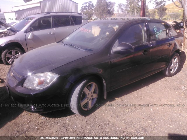 1G1AF5F58A7237050 - 2010 CHEVROLET COBALT 2LT BLACK photo 2