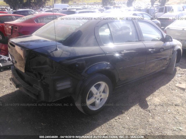 1G1AF5F58A7237050 - 2010 CHEVROLET COBALT 2LT BLACK photo 4