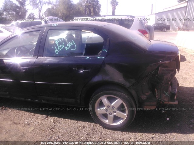 1G1AF5F58A7237050 - 2010 CHEVROLET COBALT 2LT BLACK photo 6