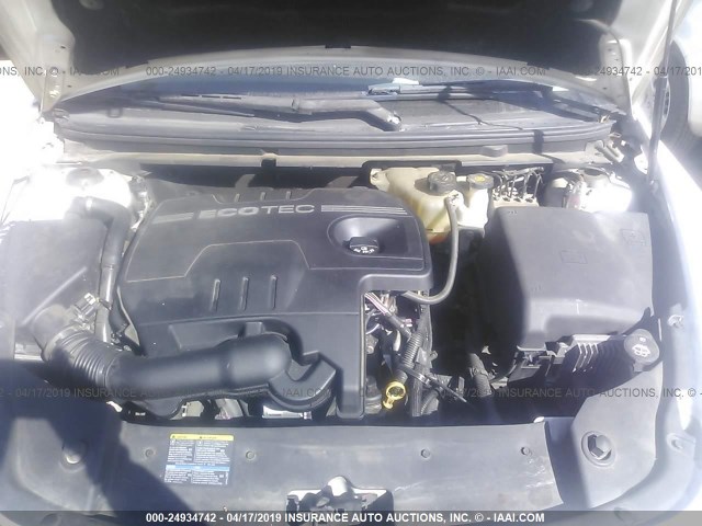 1G1ZC5EB6AF196040 - 2010 CHEVROLET MALIBU 1LT 白色 照片 10