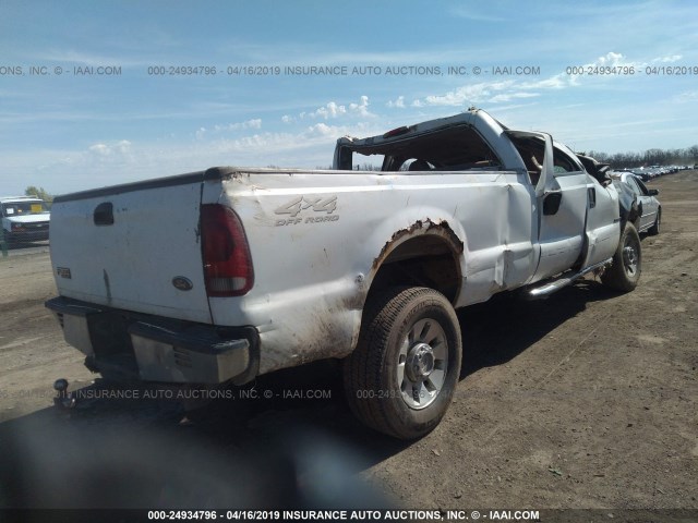 1FTSW31F8YEB43191 - 2000 FORD F350 SRW SUPER DUTY WHITE photo 4