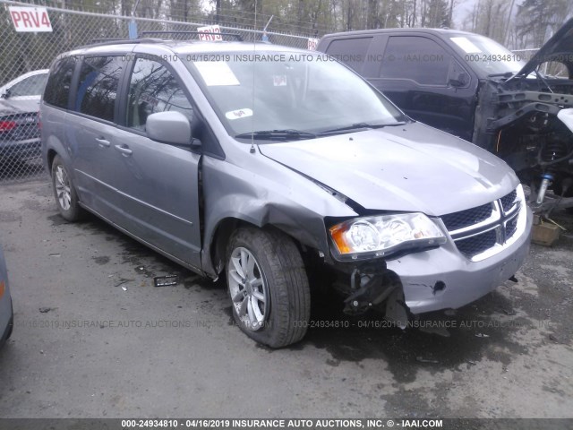 2C4RDGCG4GR387875 - 2016 DODGE GRAND CARAVAN SXT SILVER photo 1