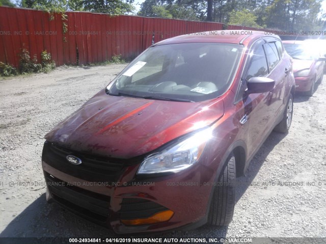 1FMCU0F75FUB18564 - 2015 FORD ESCAPE S RED photo 2