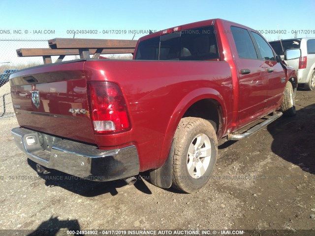 1C6RR7LG2ES375549 - 2014 RAM 1500 SLT RED photo 4