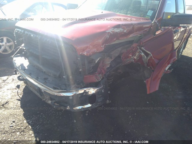 1C6RR7LG2ES375549 - 2014 RAM 1500 SLT RED photo 6