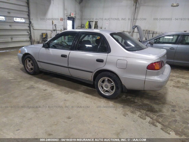 2T1BR12E02C541510 - 2002 TOYOTA COROLLA CE/LE/S SILVER photo 3