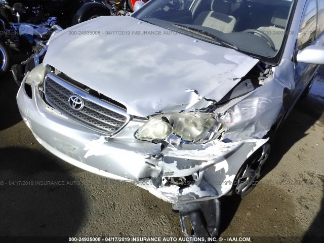 1NXBR32E05Z559228 - 2005 TOYOTA COROLLA CE/LE/S SILVER photo 6