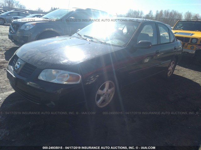 3N1AB51A44L472586 - 2004 NISSAN SENTRA 2.5S BLACK photo 2