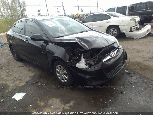 KMHCT4AE7DU390174 - 2013 HYUNDAI ACCENT GLS/GS BLACK photo 1