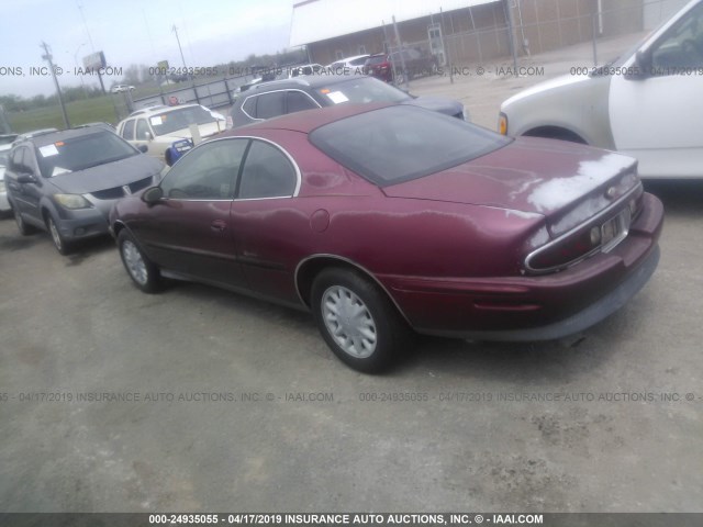 1G4GD2217T4715516 - 1996 BUICK RIVIERA RED photo 3