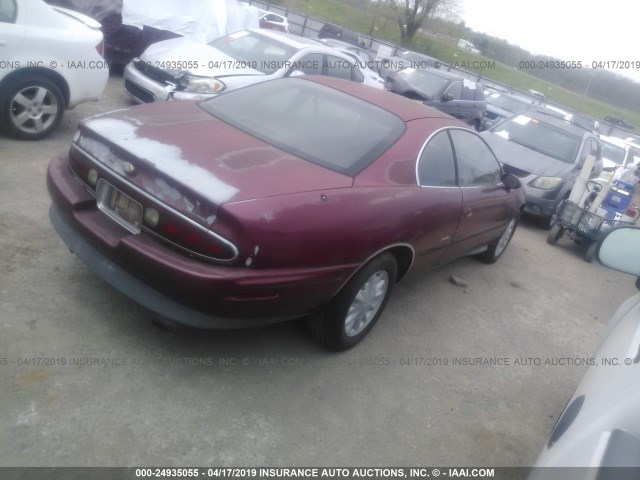 1G4GD2217T4715516 - 1996 BUICK RIVIERA RED photo 4