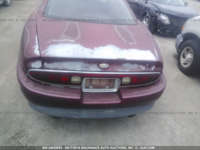 1G4GD2217T4715516 - 1996 BUICK RIVIERA RED photo 6