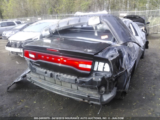2C3CDXBG7CH103036 - 2012 DODGE CHARGER SE BLACK photo 4