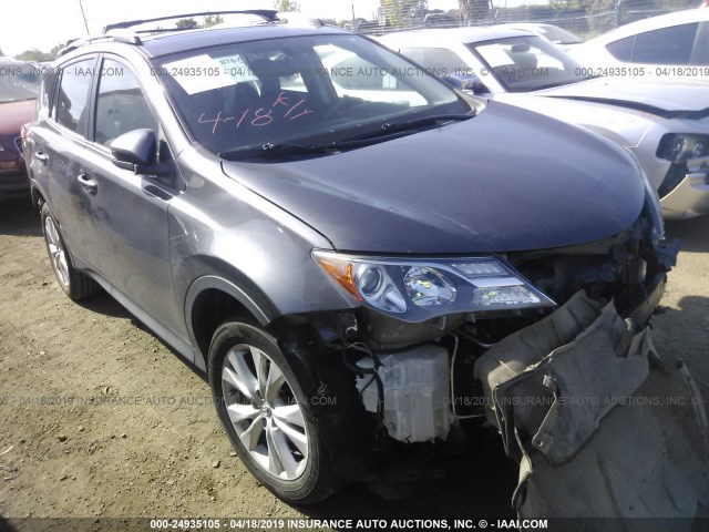 2T3YFREV5DW042272 - 2013 TOYOTA RAV4 LIMITED GRAY photo 1