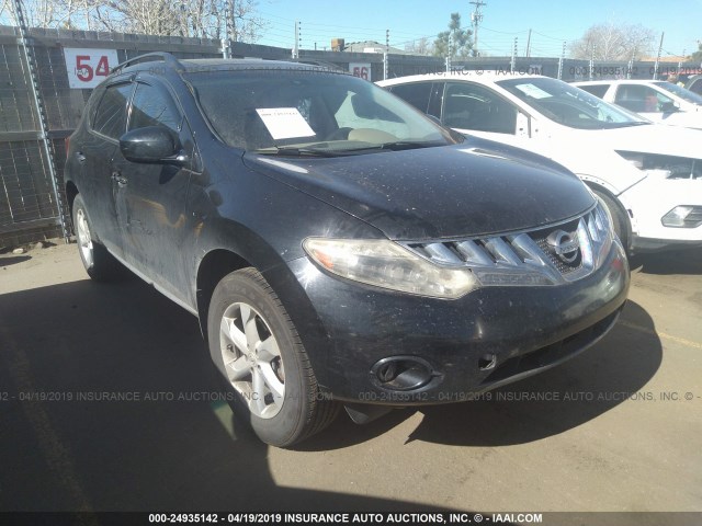 JN8AZ18U69W009730 - 2009 NISSAN MURANO S/SL BLACK photo 1